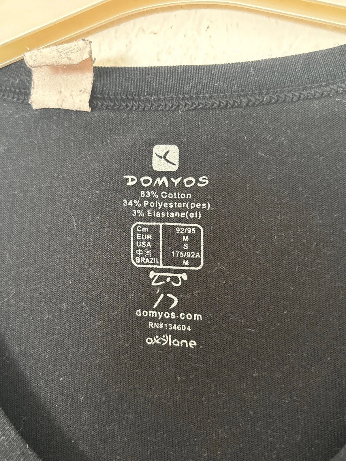 Camiseta preta Domyos tamanho M – photo 3